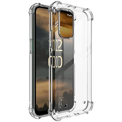 INORCO Štiri kotna torbica za telefon proti padcem za Nokia XR21, prozoren hrbtni pokrov TPU lupina, (22036935) Cene