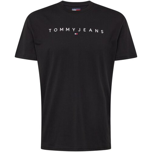 Tommy Jeans Majica rdeča / črna / bela Slike
