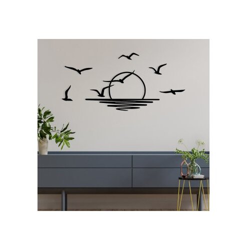 Wallity Zidna dekoracija Spiaggia, 115x49cm, Crna Slike