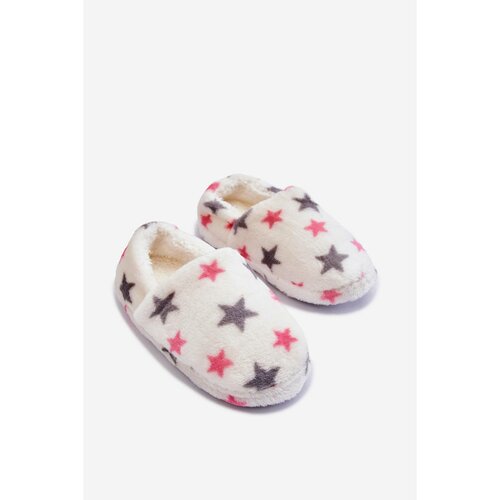 Kesi Children's Insulated Slip-On Slippers In Stars White Meyra Slike