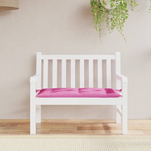 VidaXL Blazina za vrtno klop roza 110x50x7 cm blago Slike