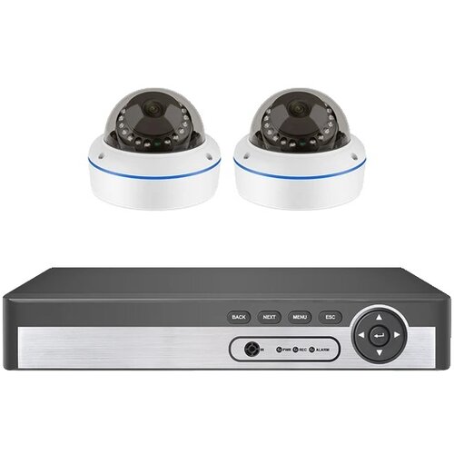 MISECU 8CH POE Dome Varnostna Kamera Sistem, 5MP Resolucija, Nočno Vidjenje do 25m, None, 8CH NVR 2PCS KAMER, (5000136863) Slike
