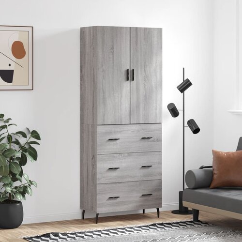  Visoka komoda siva sonome 69,5x34x180 cm od konstruiranog drva Cijene