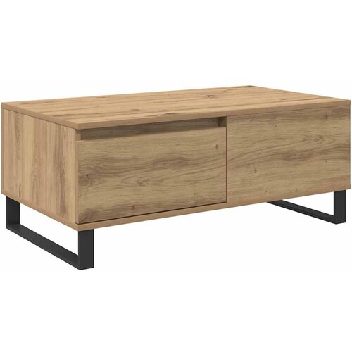 vidaXL Klubska miza s predalom artisan hrast Konstruiran les, (5000083353) Cene