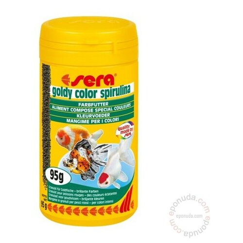 Sera hrana za zlatne ribice Goldy Color Spirulina, 100 ml Slike