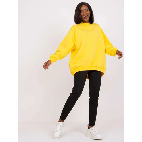 Fashion Hunters Yellow cotton Twist sweatshirt