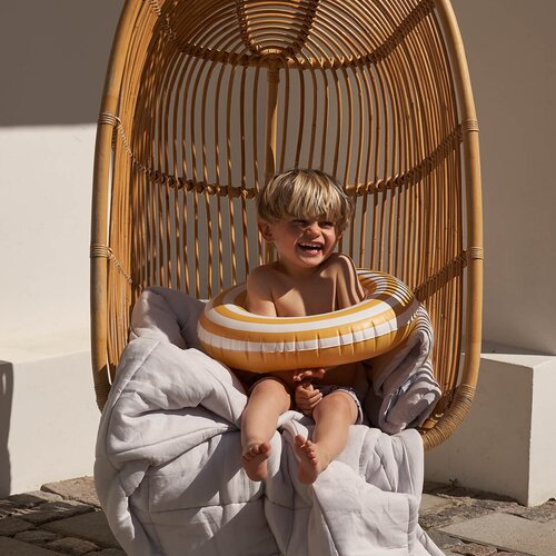 Liewood kolut na napuhavanje baloo stripe mustard/creme de la creme Slike