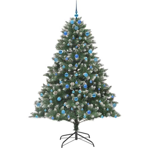 Umjetno božićno drvce Zelena 210 cm PVC, Plastika i Čelik Slike