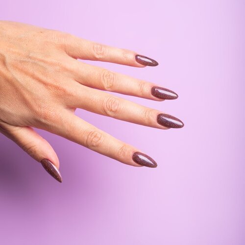 Semilac UV Hybrid Galaxy Flash gel lak za nohte z uporabo UV/LED lučke odtenek 823 Meta Rose 7 ml Cene