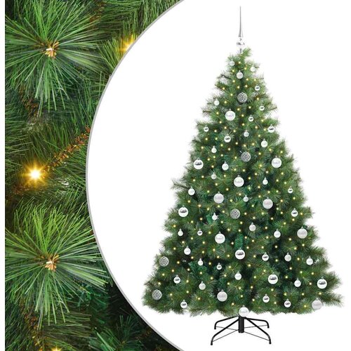 VidaXL Umjetno božićno drvce s stalakom Zelena 180 cm PE i PVC Slike