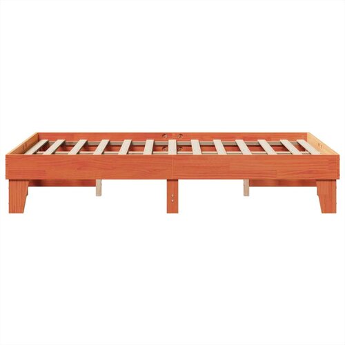 VidaXL Okvir kreveta bez madraca vo&amp;scaron;tano smeđi 135x190 cm od borovine Slike