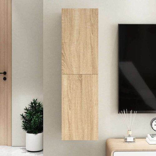 TV omarica sonoma hrast 30,5x30x110 cm iverna plošča, (20913381) Cene