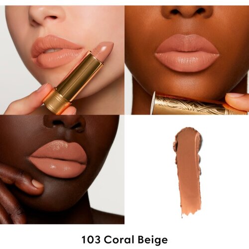 Gucci Beauty Rouge &amp;agrave; L&amp;egrave;vres Satin Lipstick satenasti ruž za usne nijansa 103 Coral Beige 3.5 g Slike