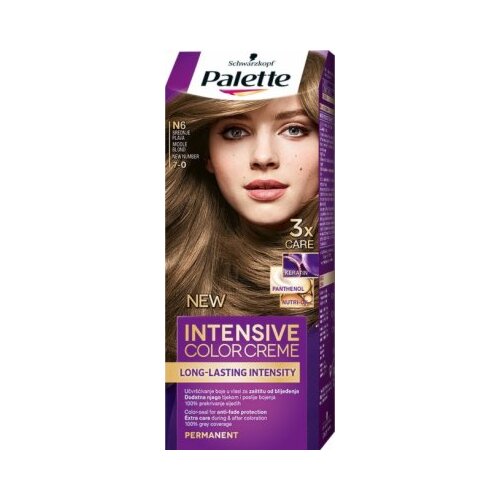 Schwarzkopf Palette Intensive Color Creme permanentna barva za lase odtenek 7-0 N6 Medium Blonde Cene