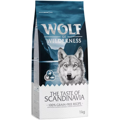 Wolf of Wilderness "The Taste Of Scandinavia"-s severnim jelenom & lososom - 5 kg (5 x 1 kg)