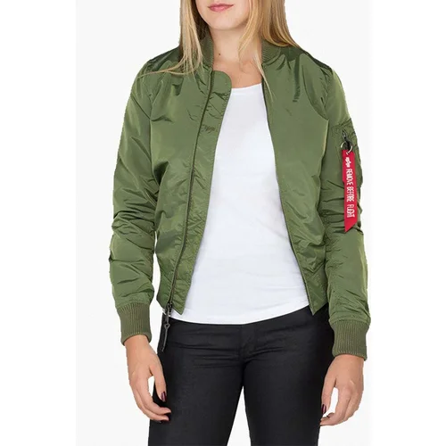 Alpha Industries Bomber jakna MA-1 TT 141041 01 ženska, zelena barva