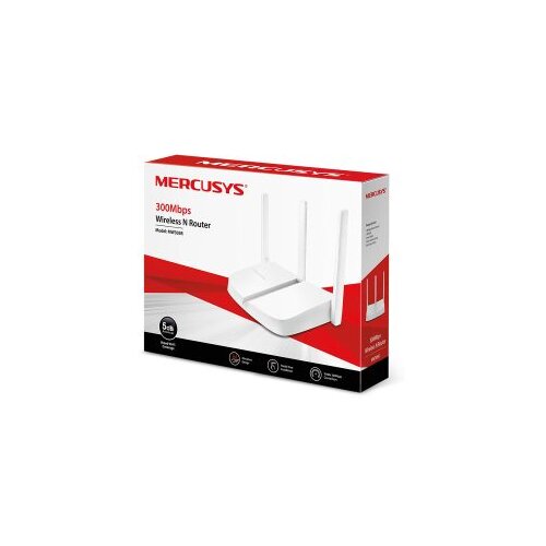 Router Mercusys MW305R 300Mbps, 3x5dBi fixed omni directional antennas, 4&times;10/100Mbps LAN ports, IEEE 802.11n, IEEE 802.11g, IEEE 802.11b, 2.4GHz, CE, Cijene