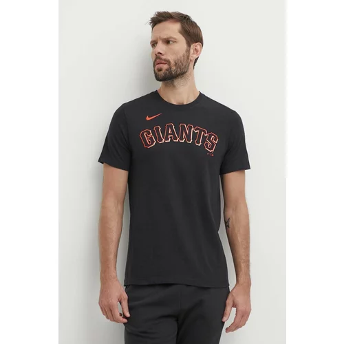 Nike Pamučna majica San Francisco Giants za muškarce, boja: crna, s tiskom