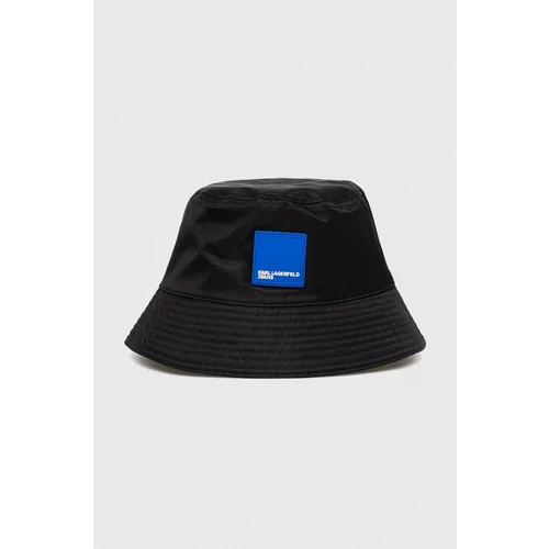 KARL LAGERFELD JEANS Pamučni šešir boja: crna