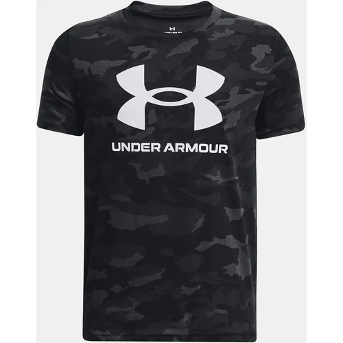 Under Armour T-Shirt UA SPORSTYLE LOGO AOP SS-BLK - Boys