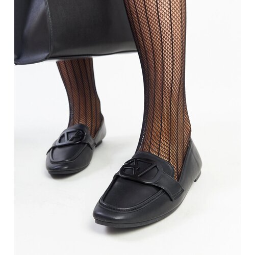 Gemre Black loafers with a buckle Delgi Cene