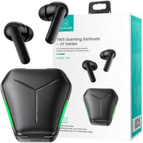Usams BLUETOOTH 5.0 TWS SLU&amp;Scaron;ALKE SERIJE JY IGRALNE U&amp;Scaron;ESKE ZA PC PS4 ČRNE, (21968837) Slike