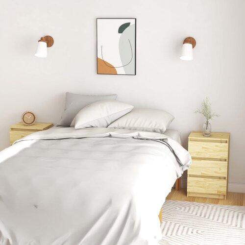 vidaXL noćni ormarići 2 kom 40 x 29,5 x 64 cm od masivne borovine Cijene