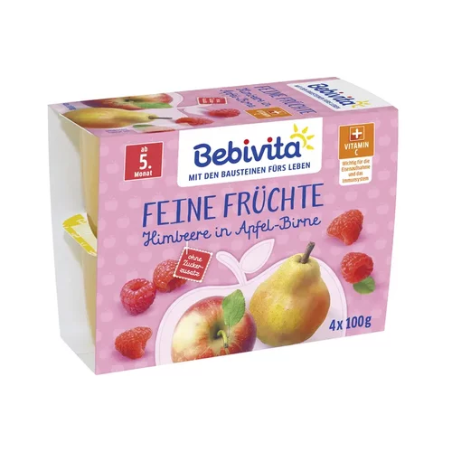 Bebivita Fino sadje - maline, jabolka in hruške