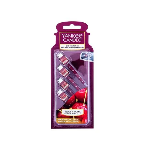 Yankee Candle black Cherry Vent Stick osvježivač zraka za vozilo u obliku štapa 4 kom