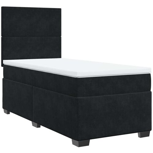 VidaXL box spring krevet s madracem crni 80 x 200 cm bar&amp;scaron;unasti Slike