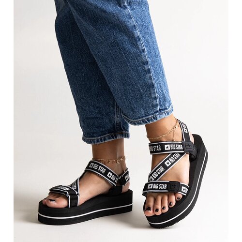 Big Star Black platform sandals Slike