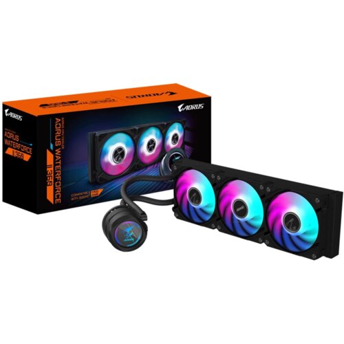 Gigabyte AORUS WATERFORCE II 360 Procesor Sve-u-jednom vodeno hlađenje 12 cm Crno Slike