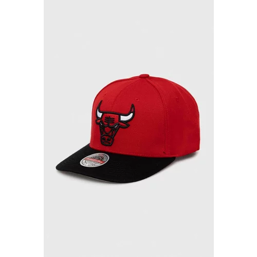 Mitchell & Ness kapa sa šiltom s dodatkom vune Chicago Bulls boja: crvena, s aplikacijom