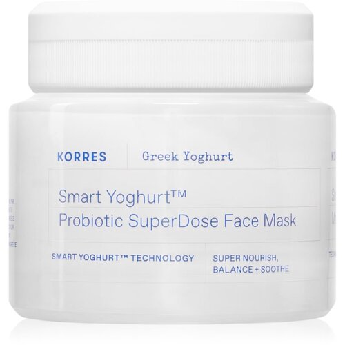 Korres Smart Yoghurt&amp;trade; Probiotic SuperDose Face Mask osvežujoča vlažilna maska s probiotiki 100 ml Slike