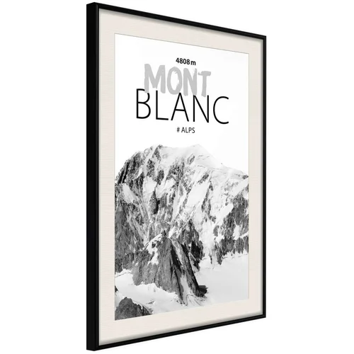  Poster - Peaks of the World: Mont Blanc 40x60