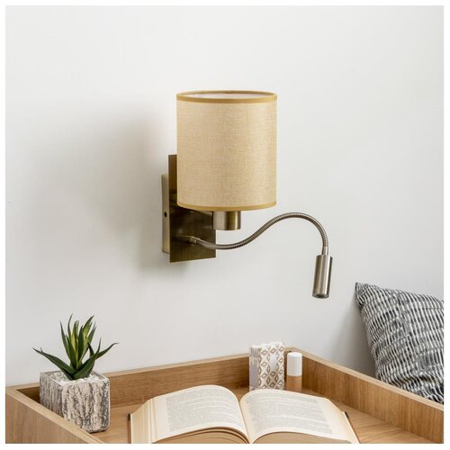  Brilagi - LED zidna lampa NUBILA 1xE27/25W/230V+LED/3W mesing/svetlo braon Cene