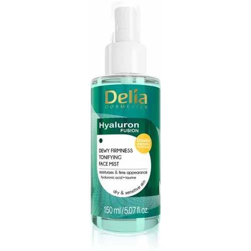 Delia Cosmetics Hyaluron Fusion magla za toniranje lica s učvršćujućim učinkom 150 ml