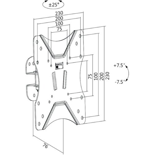 Logilink TV wall mount, 23 42, tilt, swivel, 25 kg max., BP0006 Slike