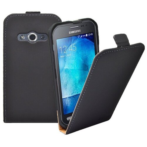 Mobiline.si preklopni etui / ovitek / za&amp;scaron;čita Flexi za Samsung Galaxy Xcover 4 - črni Slike