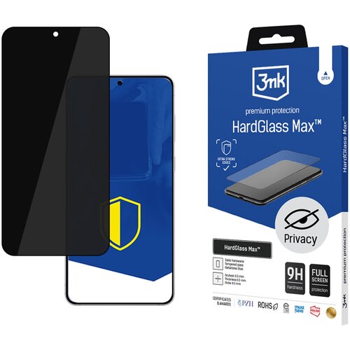 3mk SAMSUNG GALAXY S25 EDGE - HARDGLASS MAX PRIVACY BLACK, (5000302686) Cene