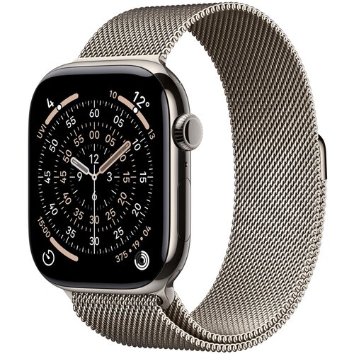 Apple Watch Series 11&nbsp;GPS + Cellular 46mm&nbsp;Natural Titanium Case with Natural Milanese Loop - S/M, (5000011473) Cene