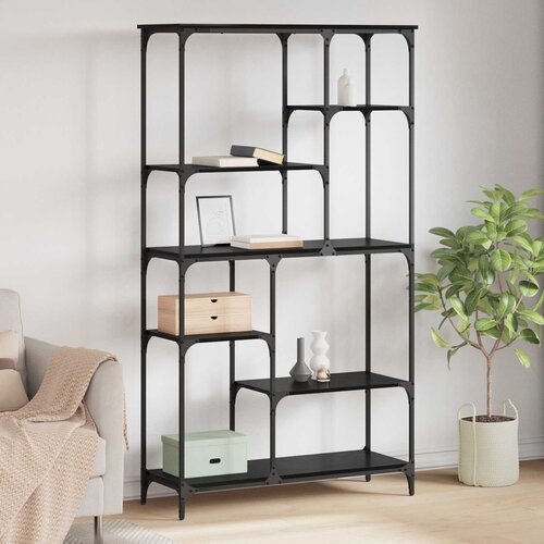  Polica Crni hrast 99 x 35,5 x 176 cm Konstruirano drvo Cijene