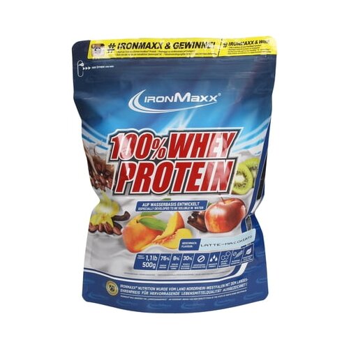 IRONMAXX 100% Whey Protein 500g vrečka - Latte Macchiato Cene