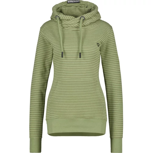 ALIFE AND KICKIN Sweater majica 'Sarah' maslinasta / pastelno zelena / crna / bijela