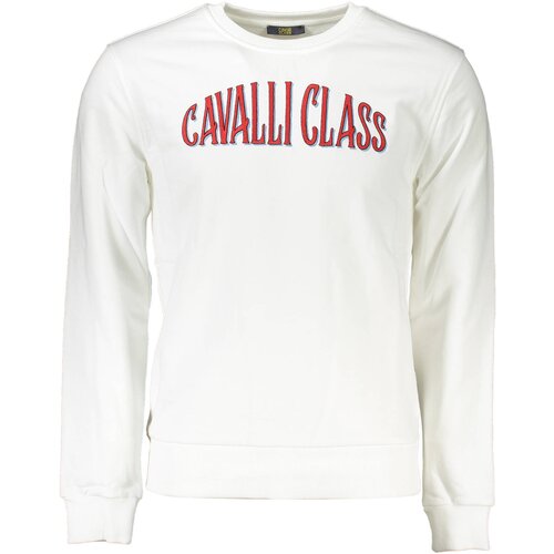 Cavalli Class SWEATSHIRT WITHOUT ZIP MAN WHITE Cene