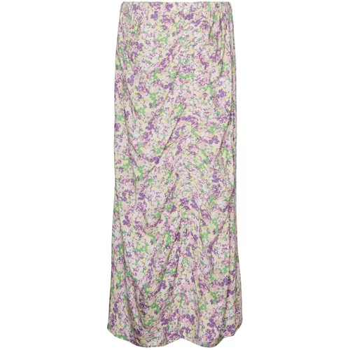 Mamalicious Suknja 'Sarah' zelena / svijetloljubičasta / roza / bijela