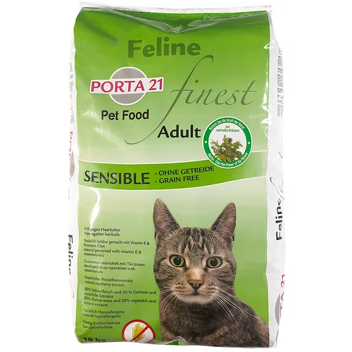 Porta 21 Feline Finest Sensible - Grain Free - Varčno pakiranje: 2 x 10 kg