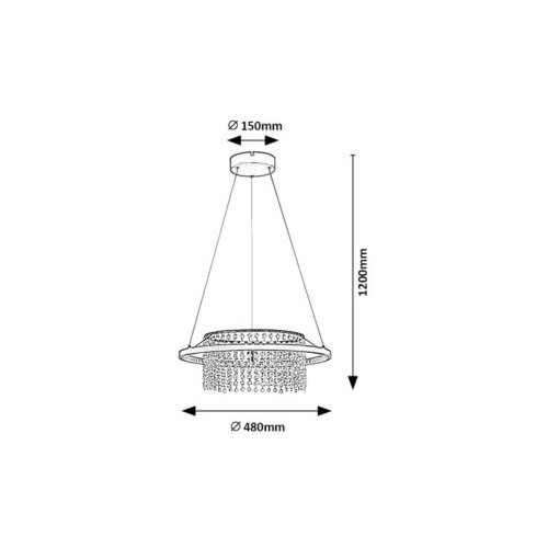 Rabalux Maribell 72353 LED visilica Slike