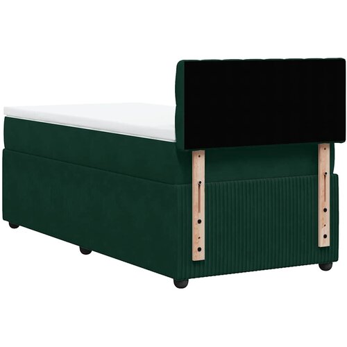 Box spring krevet s madracem tamnozeleni 100x200 cm bar&amp;scaron;unasti Slike