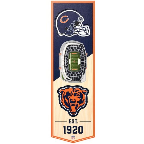 Drugo Chicago Bears 3D Stadium Banner slika Slike
